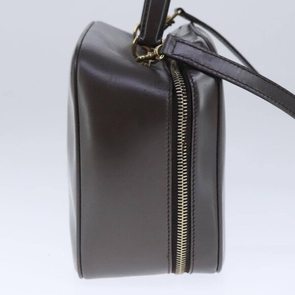 GUCCI Bamboo Hand Bag Leather 2way Brown Gold - Picture 4 of 16